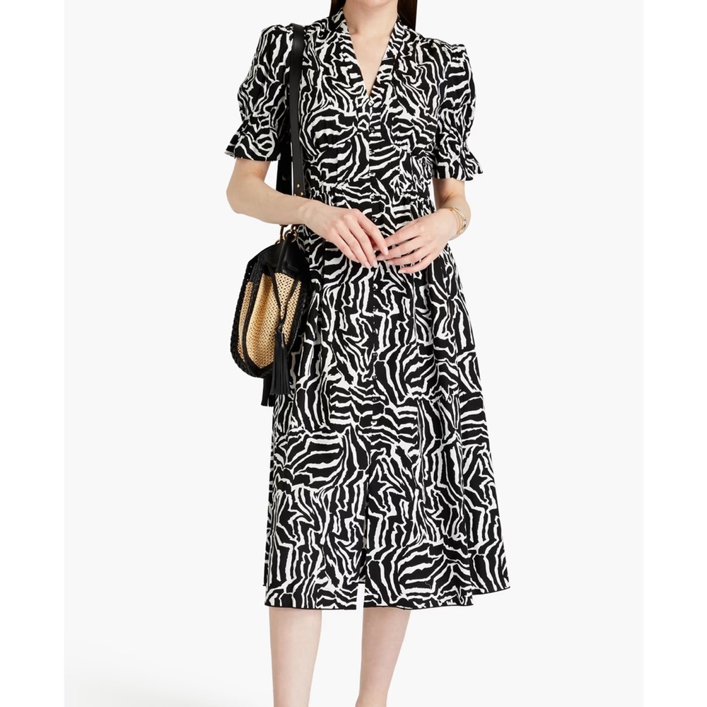 DVF ERICA DRESS IN ZEBRA